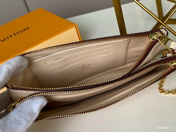 WIS ZIP LOUIS VUITTON DOUBLE POCHETTE 1018